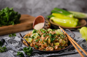 Delicious homemade Pad Thai