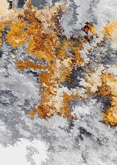 Bright artistic splashes. Abstract rough painting color texture. Modern futuristic pattern. Multicolor dynamic background. Fractal artwork for creative graphic design