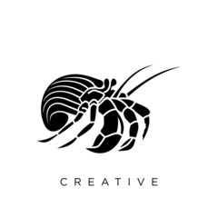 hermit crab logo design © box file