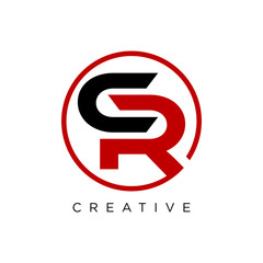 cr abstract business logo