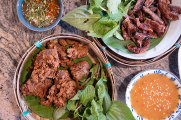 Fried pork liver and fried pork soft filling