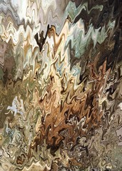 brown white black stone abstract rough painting color texture. Modern futuristic pattern. Multicolor dynamic background. Fractal artwork for creative graphic design