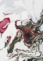 Bright artistic splashes. Abstract rough painting color texture. Modern futuristic pattern. Multicolor dynamic background. Fractal artwork for creative graphic design