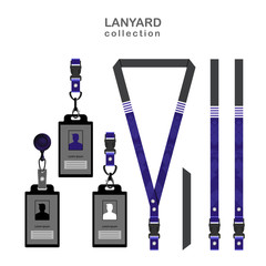 Blue Elegant Lanyard Template for All Company