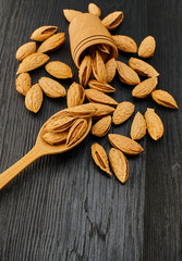 almond nut close-up