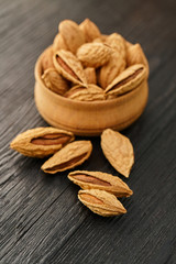 almond nut close-up