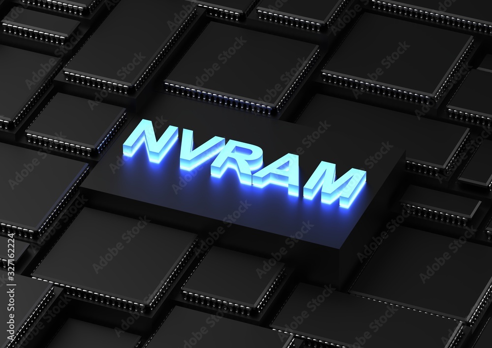 Poster nvram acronym (non-volatile random-access memory)