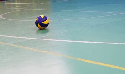 volleyball ball in the gym