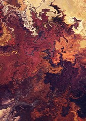 red orange yellow abstract rough painting color texture. Modern futuristic pattern. Multicolor dynamic background. Fractal artwork for creative graphic design