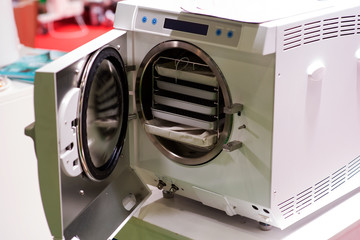 Biotechnology laboratory hardware equipment. Smart medical background