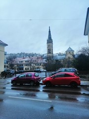 Fototapeta na wymiar Stuttgart im Schnee