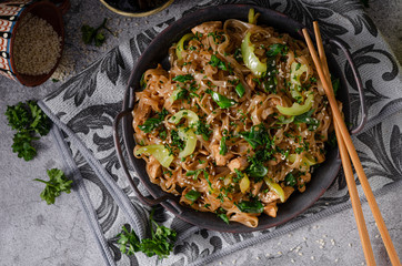 Delicious homemade Pad Thai