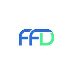 Modern Sophisticated FFD letter logo