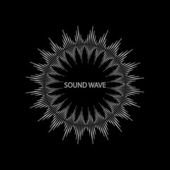equalizer music sound wave circle vector symbol icon design. Beautiful illustration isolated on black background