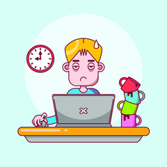  Tedious, hard work. Chronic sleep deprivation. Deadline