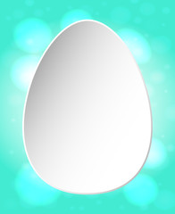 Easter greeting card template