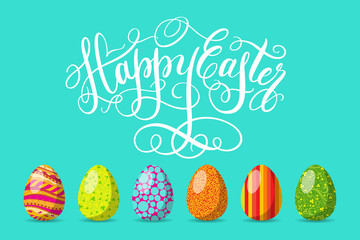 Happy Easter greeting card