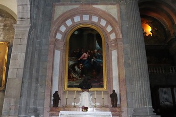 Eglise Sainte Madeleine à Besançon construite au 18 ème siècle  - Intérieur de l'église -...