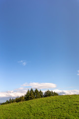 Fototapeta premium 日本・北海道東部の弟子屈町、900草原