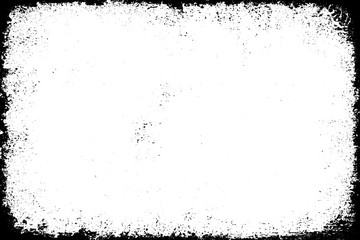 Black and white grunge texture. Pattern of an old worn surface. Monochrome pattern of scratches and scuffs