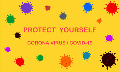 corona virus / covid-19 concept background.
