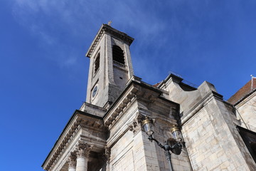 Fototapeta na wymiar Eglise Saint Pierre de Besançon construite au 18 ème siècle - extérieur de l'église - ville de Besançon - Département du Doubs - Région Bourgogne Franche Comté - France