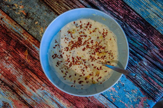 Quark mit Flohsamen