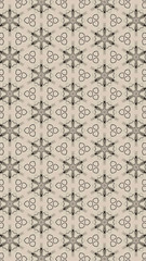 Seamless Pattern (Triangle shapes, Flower, White Star Light, Green, Textile, Wooden, Turkish Tiles)