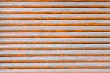 Close-up of a log wall as a background