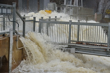 Spring Flood in Bracebridge, Ontario, Canada, 2019