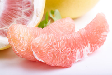 Fresh red grapefruit