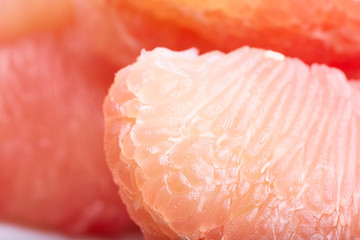 Fresh red grapefruit