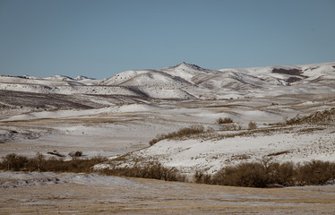 landscape of mountains