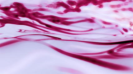Pink purple paint strokes, Abstract Liquid background with curved lines