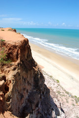 Pipa's beach cliff wall
