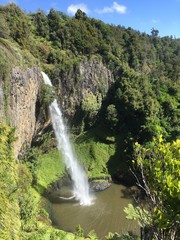 waterfall in New Zealand