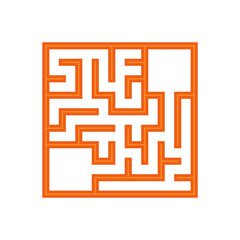 Abstact labyrinth. Game for kids. Puzzle for children. Maze conundrum. Find the right path. Color vector illustration.