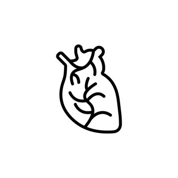 human heart icon vector design