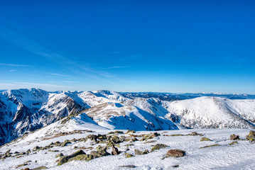 Snowy mountains of Low Tatras in Slovakia Sunny day, Slovakia Low Tatras, Polana