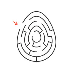 Abstact labyrinth. Educational game for kids. Puzzle for children. Maze conundrum. Find the right path. Vector illustration.