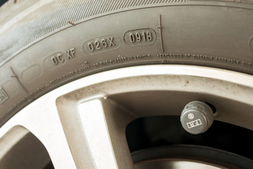 Car tire manufacturing date four digit dot code