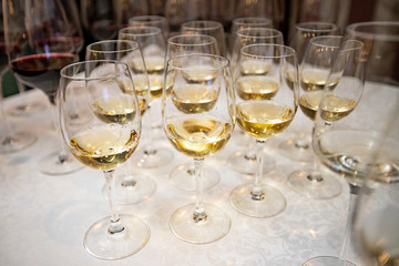 glasses of champagne