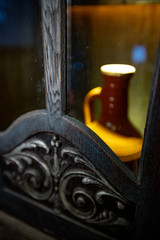 detail of an old car