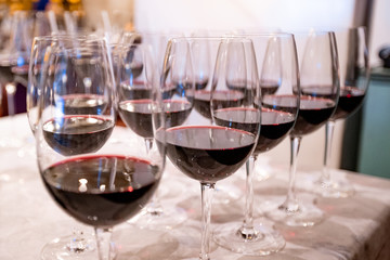 glasses of champagne