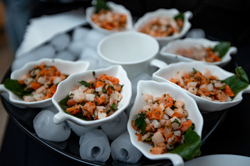 food in the restaurant