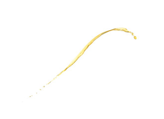 Splash of orange juice isolated on white