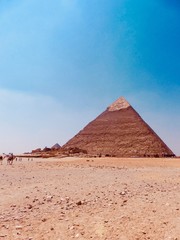 Fototapeta na wymiar the pyramids of giza in egypt