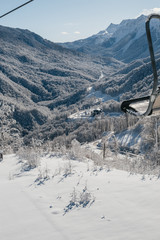 Fototapeta premium winter in the mountains