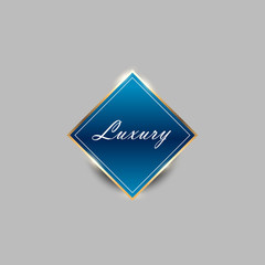 Gold badge illustration , luxury label , premium quality vector. EPS 10
