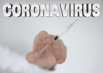coronavirus relief et seringue